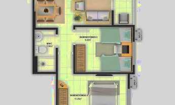 Imagem: Apartamento com 2 quartos, 57m2 - Entrega