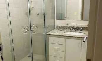 Imagem 6: Flat totalmente mobiliado em Moema, próximo a Av. Ibirapuera e ao Metrô Moema. Consulte-no