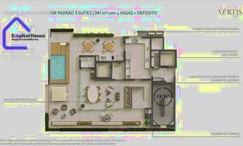 Imagem 3: Cobertura com 3 dormitórios à venda, 341 m² por R$ 10.230.000 - Itaim Bibi - São Paulo/SP