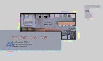 Imagem: Studio com 1 dormitório à venda, 32 m²