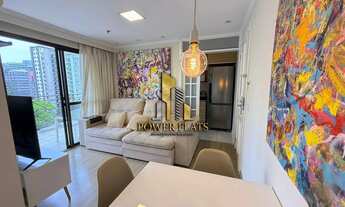 Imagem 5: Flat Mobiliado 2 Dormitórios com Varanda Gourmet na Vila Olímpia Alto Padrão Rua Alvorad