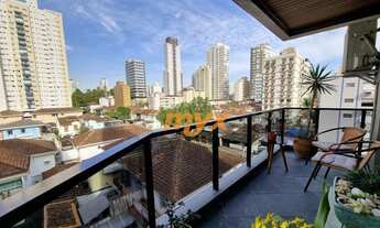 Imagem 2: Apartamento com 3 dormitórios à venda, 142 m² por R$ 730.000,00 - Embaré - Santos/SP