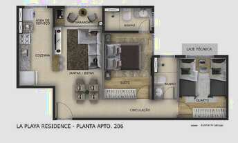 Imagem 2: Lindo Apartamento 2 quartos Ponta Negra