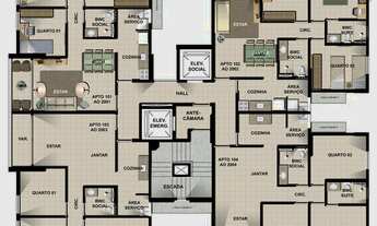 Imagem 3: Apartamento para venda possui 68 metros quadrados com 3 quartos em Pina - Recife - PE