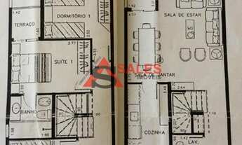 Imagem 4: Sobrado em condomínio fechado, 3 dormitórios , 1 suíte, 2 vagas, à venda R$ 940.000 Shopp