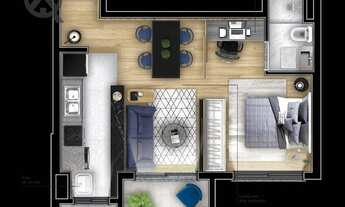 Imagem 2: Apartamento com 1 suíte à venda, 45 m² por R$ 464.000 - Taquaral - Campinas/SP