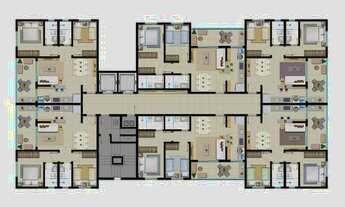 Imagem 2: Apartamento St Sudoeste, aluguel,72 m², 2 Qts. sendo 01 suíte