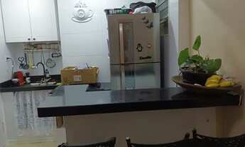 Imagem 6: Apto tipo sala living, na praia, quarto e sala conjugados, cozinha, banheiro, elevador, ga