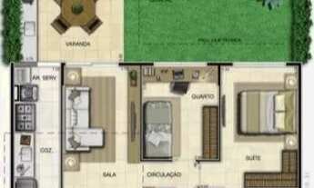 Imagem 6: Apartamento no Recreio dos Bandeirantes tem 100 metros quadrados com 2 quartos