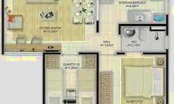 Imagem 5: FORQUILHA: Chave de Apto a venda no Condomínio Vitória com 2 quartos - Ilha de São Luís-Ma