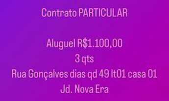 Imagem: Aluga-se Casa jardim nova era