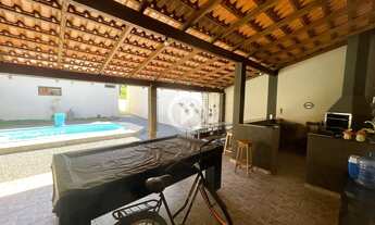 Imagem 3: Casa de Alvenaria com ampla área de festas e piscina