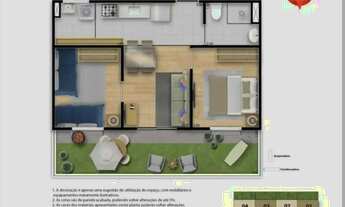 Imagem 6: Imóvel para venda possui 50 metros quadrados com 2 quartos