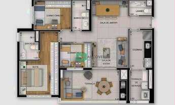 Imagem 2: Apartamento com 3 dormitórios à venda, 91 m² por R$ 930.000,00 - Vila Prudente - São Paulo