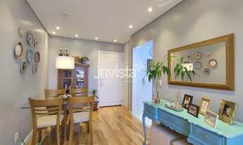 Imagem 4: Apartamento com acabamento diferenciado de frente sol da manhã no Marapé em Santos