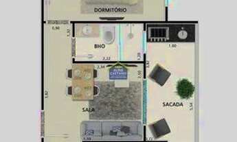 Imagem 4: Na Guilhermina com Entrada de R$ 28.900,00!! 1 dorm!!