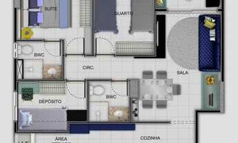 Imagem 4: Imóvel para venda com 62 metros quadrados com 3 quartos em Cordeiro - Recife - PE