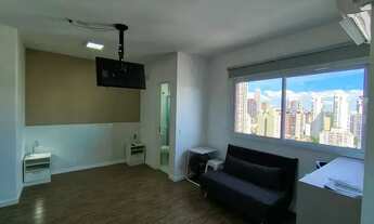 Imagem 3: APARTAMENTO STUDIO SEMI-MOBILIADO EM PINHEIROS AR CONDICIONADO VAGA DEPÓSITO