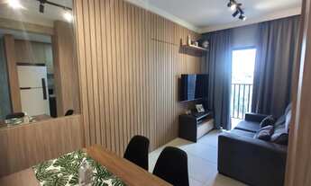 Imagem 2: Apartamento para venda possui 59 m2 ; 2 quartos, suíte ; sacada; mobiliado ; Campolim - S