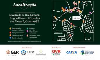 Imagem 3: Apartamento para venda com 46 m² com 2 quartos, lazer com piscinas em Laranjeiras - Caieir