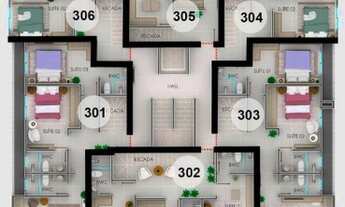 Imagem 7: Apartamento à Venda em Bombinhas/SC no Residencial Caraíbas na Praia de Mariscal com 2 Suí