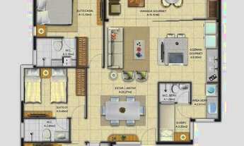 Imagem 2: Apartamento/Bangalô à venda | 101,50 m²