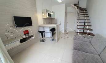 Imagem 2: Flat disponível para locação no Brooklin, contendo 39m² 1 dormitório e 1 vaga de garagem