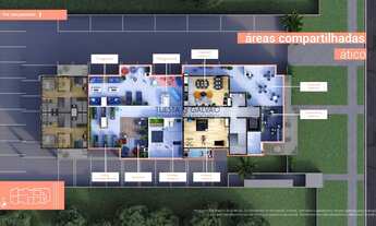 Imagem 3: Apartamento à venda em Curitiba, contando com 2 suítes, uma sala de estar/jantar, cozinha