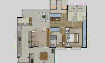 Imagem 2: Apartamento à venda 3 Quartos, 1 Suite, 2 Vagas, 91M², Swiss Park, Campinas - SP