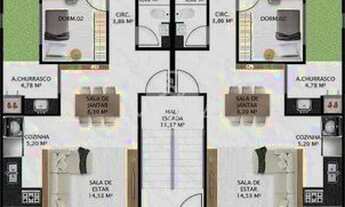 Imagem 3: Apartamentos 3 Quartos - Residencial Acapulco, praia do tabuleiro - Barra Velha