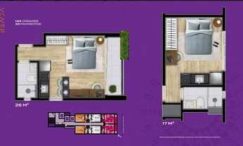 Imagem 3: Studio para venda tem 17 metros quadrados com 1 quarto em Centro - Curitiba - PR
