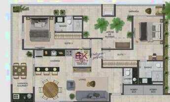 Imagem 2: Apartamento com 3 dormitórios à venda, 139 m² por R$ 955.000,00 - Itaguá - Ubatuba/SP