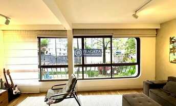 Imagem 2: Apartamento á venda com 122 m², 2 suítes, 2 vagas com janelões no Jardim Paulista, complet