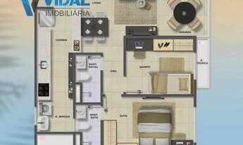 Imagem 7: Ocean House 2/4 vista mar andar alto, oportunidade passo R$ 175 mil, Jaguaribe, Piata, Ita