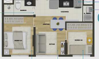 Imagem 4: Vila Mascote 2 dormitorios