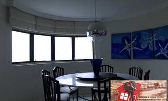 Imagem 6: Apartamento vista mar tortugas guaruja 4 suites enseada 224 m2 2 vagas parque enseada cod