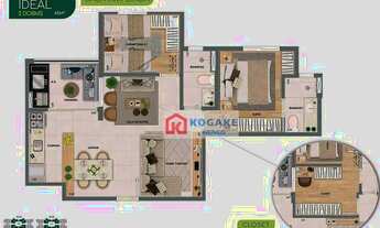 Imagem 3: Apartamento à venda, 65 m² por R$ 401.626,94 - Parque Industrial - São José dos Campos/SP