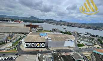 Imagem 3: Sala, 46 m² - venda por R$ 447.000 ou aluguel por R$ 3.000/mês - Ponta da Praia - Santos/S