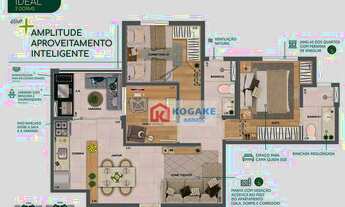 Imagem 2: Apartamento à venda, 65 m² por R$ 401.626,94 - Parque Industrial - São José dos Campos/SP