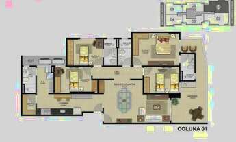 Imagem 6: Ed. Palazzo - 4 quartos c/ 02 suítes e 03 vagas - 144 m² - Lado Nordeste - Dono