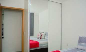 Imagem 3: Quarto e sala na ponta verde com todos os móveis