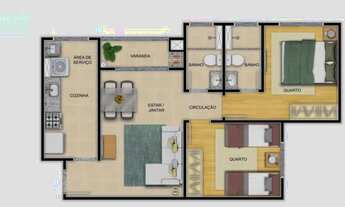 Imagem 4: Em Obras Apartamento 50m² 2 dorms no Vila Industrial - Campinas - SP