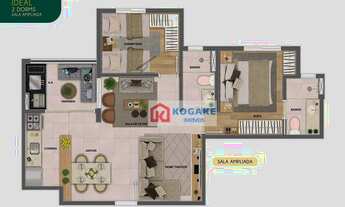 Imagem 6: Apartamento à venda, 65 m² por R$ 401.626,94 - Parque Industrial - São José dos Campos/SP