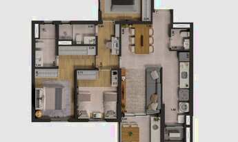 Imagem 5: Apartamento 3 dormitórios à venda, 90m² por R$657.900,00, Votorantim/SP