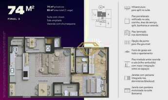 Imagem 2: Edifício YOU 180, Gleba Palhano, Londrina, 74m² AP2506