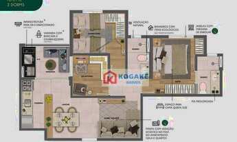 Imagem 4: Apartamento à venda, 65 m² por R$ 401.626,94 - Parque Industrial - São José dos Campos/SP