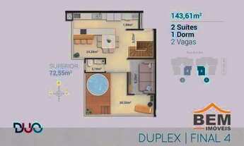 Imagem 9: Apartamento com 2 dormitórios à venda, 143 m² por R$ 1.320.929,00 - Balneário Santa Clara