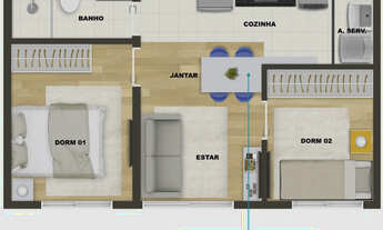 Imagem 3: Vila Mascote 2 dormitorios