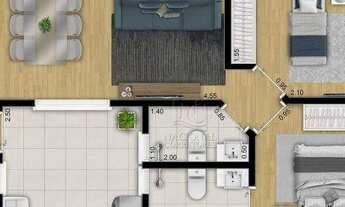 Imagem 2: Apartamento à venda, 57 m² por R$ 415.000,00 - Campestre - Santo André/SP