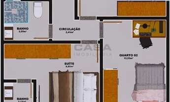 Imagem 3: NL/Casa para venda pronta com 3 quartos em Morada de Laranjeiras - Serra - ES